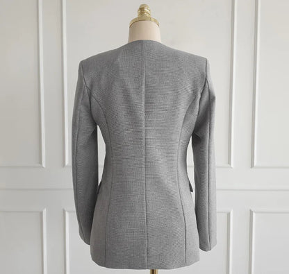 Women Vintage High Quality Office Suit Ladies Work Wear OL Pantsuits Formal Female Blazer Jacket Vest Trousers 3 Pieces Set