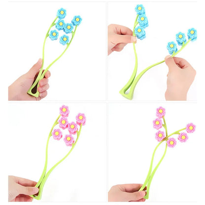 New Portable Flower Shaped Facial Roller Massager Anti Wrinkle Face Lifting Artifact Massage Alternative Relaxation Beauty Tool