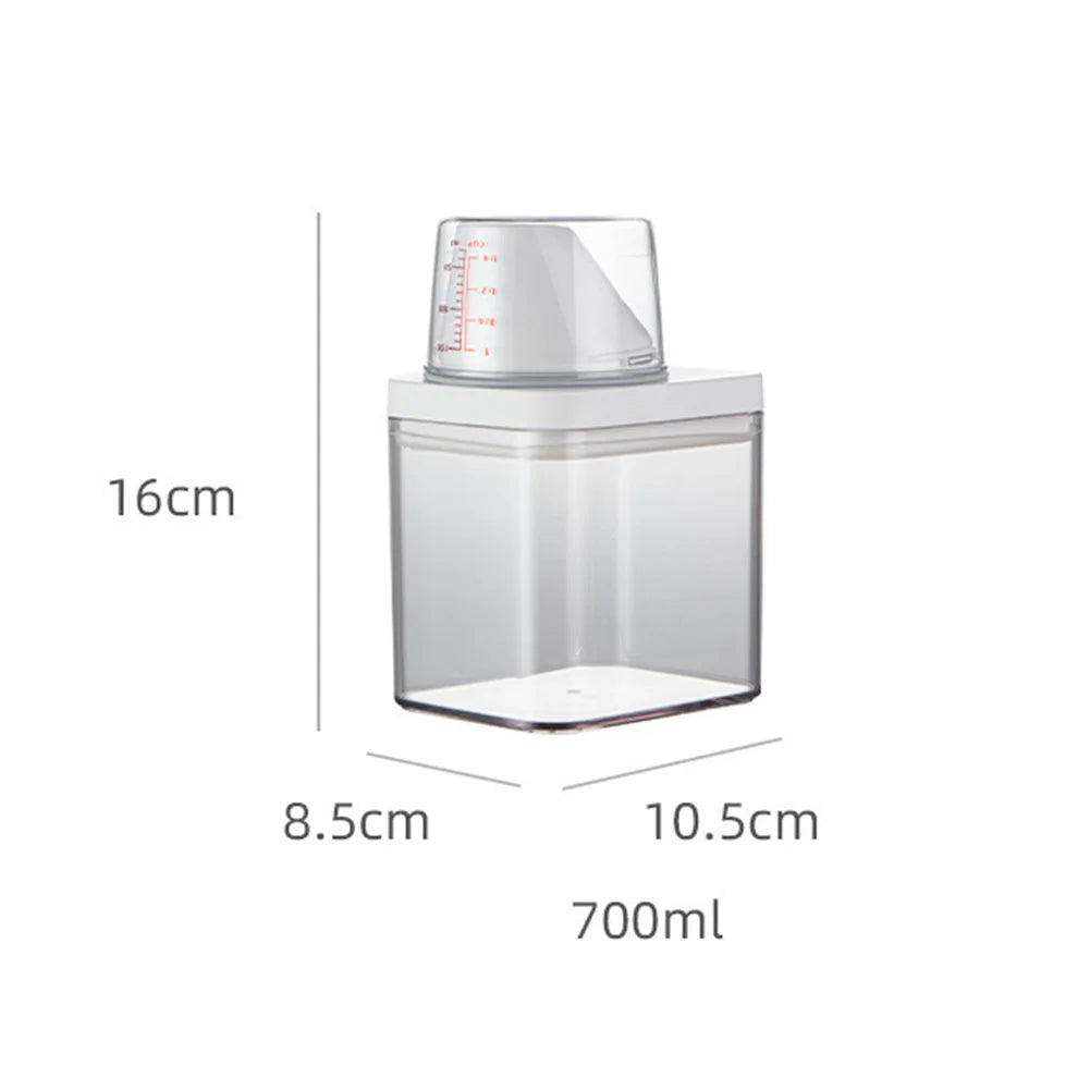 1PC High Quality Laundry Detergent Dispenser For Laundry Detergent Powder Kitchen Plastic Airtight Food Storage Containers