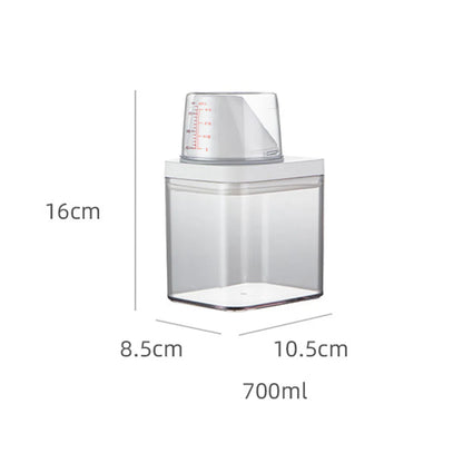 1PC High Quality Laundry Detergent Dispenser For Laundry Detergent Powder Kitchen Plastic Airtight Food Storage Containers