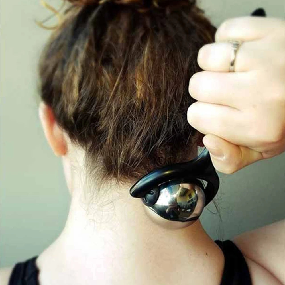 Massage Ball Roller - For Deep Tissue and Sore Muscle Relief of Stiffness and Stress, Body, Neck, Back, Foot, Plantar Fasciitis