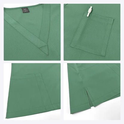 Medical Scrubs Bulk Order - Anti-Microbial Jogger Sets for Surgery/Dental/Vet/SPA/Pharmacy Multi-Pocket Workwear with Pen Slot
