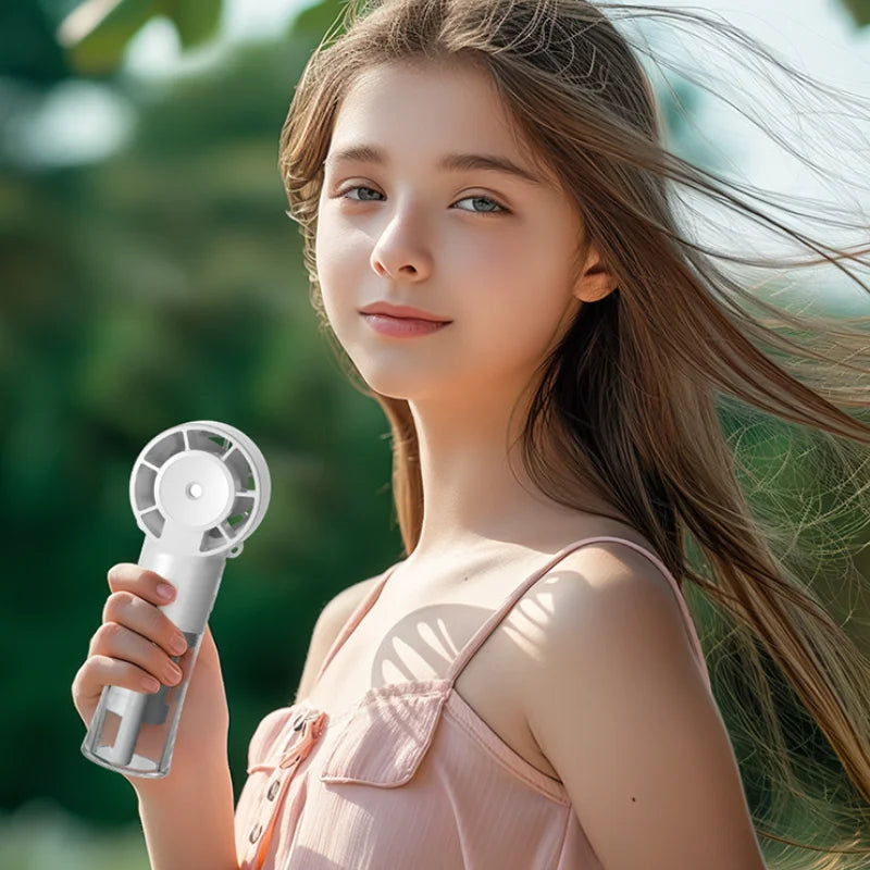 Mini Handheld Fan Portable Misting Fans Adjustable Handheld Fan for Commuters Water Humidifier Cooling Gadget