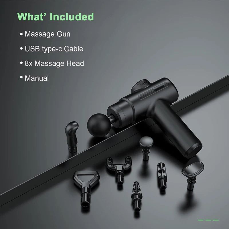 Fascia Gun Portable Muscle Massage Gun Deep Muscle Tissue Percussion Massager For Athletes, Holding Body Back Muscle Massage