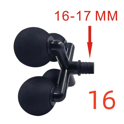 Fascia Gun Creative Massage Head,Plastic Accessories Massage Head, Muscle Massager Head, Deep Tissue Massager Replacement Head