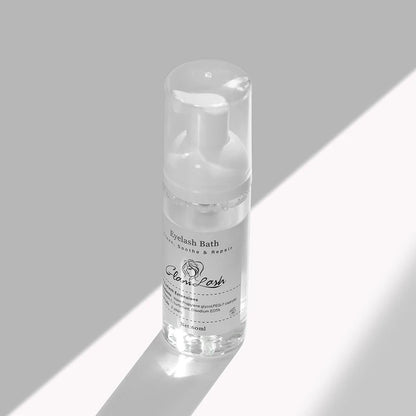 GLAMLASH 60ml No tears Formula Fruit Scent Eyelash Foam Cleanser For Lash Extension Shampoo Pump Press Lash Washing Bottles