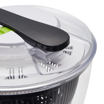 【Lifeideas】5L Salad Spinner Large Salad Sowl With Lid One-handed Easy Press Salad Spinner Washer Dryer Drainer Mixer