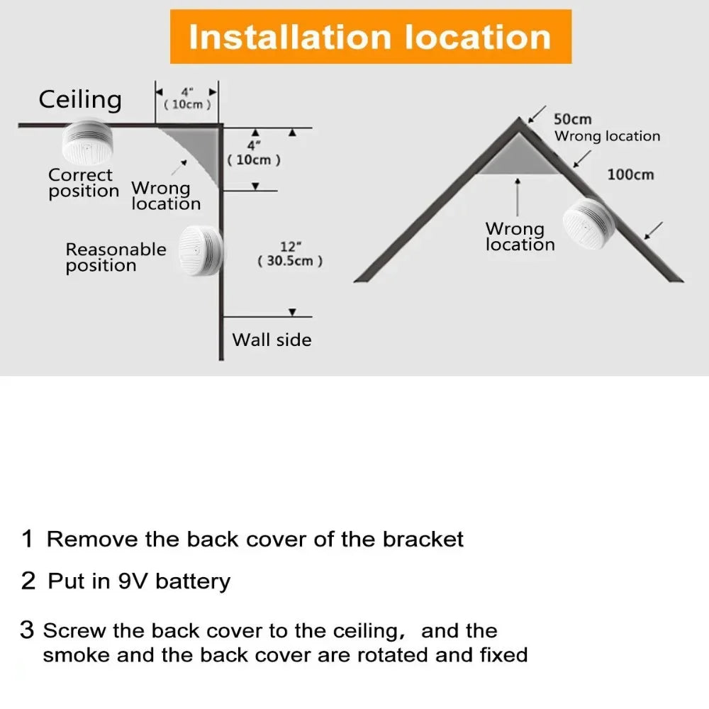 Alarmest Wifi Smoke Detector Smoke Sensor Highly Sensitive For smart Life app control Power by Tuya