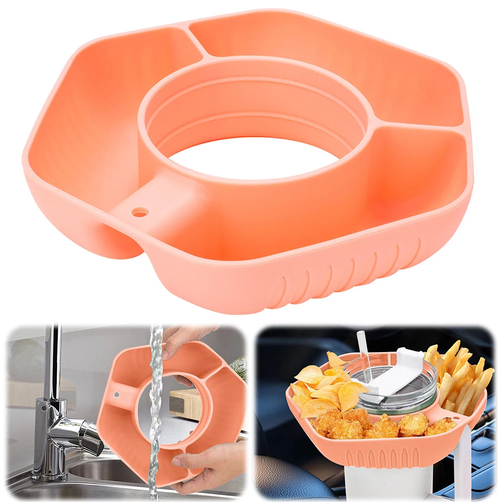 1000ml Snack Bowl Drink Cup with Straw 2 In 1 Stadium Tumbler Splash Proof Leakproof Popcorn Beverage Cup for Cinema Travel