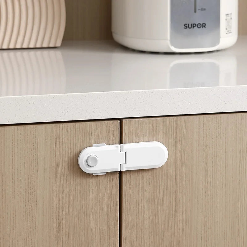 FaSoLa Adhesive Straps Locks Baby Proofing Cabinet Latches for Drawers Fridge Door Oven Window No Drilling Safety Lock