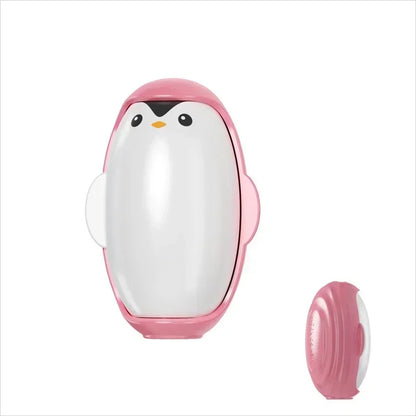 Penguin Lint Remover Reusable Portable Roller for Clothes Pet Hair Remover Washable Dust Removal Hairs Sticky Portable Gel Lint