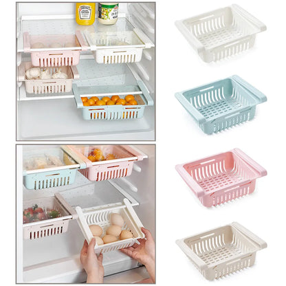 1PC Fridge Organizer Storage Drawer Plastic Storage Box Container Shelf Fruit Egg Food Storage Box Kitchen Accessories