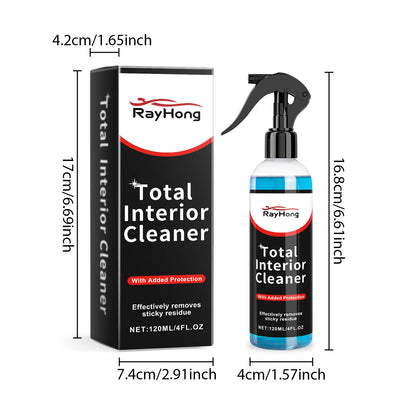 Premium Car Interior Cleaner Spray - Leather Fabric Plastic Cleaner&Protector Auto&Detailing Stain Removal Odor Eliminator Kit