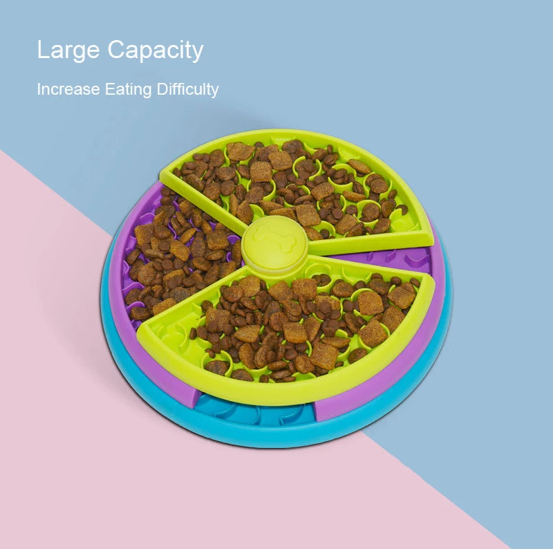 New Dog Slow Plate Pet Slow Food Mat Fun Slow Food Plates Beloved Of Pets Rotating Slow Food Plate Portable Slow Food Plate
