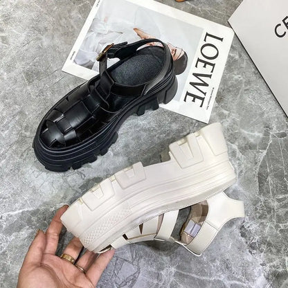 Fashion Brand High Heels Shoes Beach Slippers Chunky Sandals Designer Women Platform Shoes 2025 Summer New Pumps Women Sandals