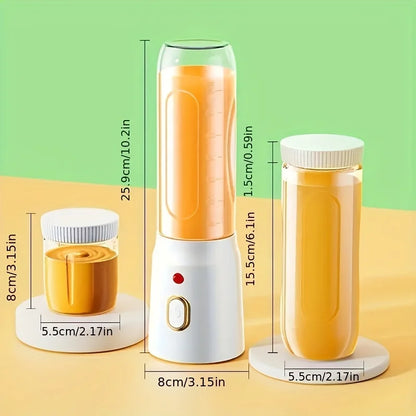 Electric Blender Juicer USB Fast Rechargeable Mixer Fresh Fruit Grinder Portable Multifunction Cup Shakes Smoothie Maker