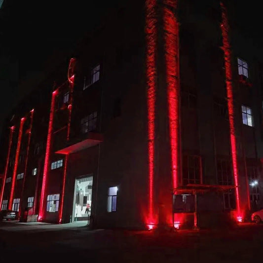 LED de pared para exteriores, iluminación de paisaje de 9W, 12W, 220V, rojo, verde, azul, RGB, IP66, impermeable, luces de un h