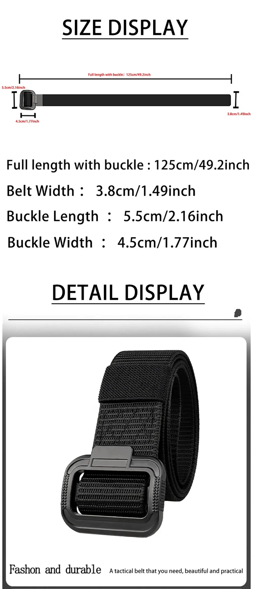 Men's Belt Imitation Nylon Tactical Belt Casual Versatile Metal Buckle Belt Outdoor Sports Canvas Belt Paired With Jeans Belt