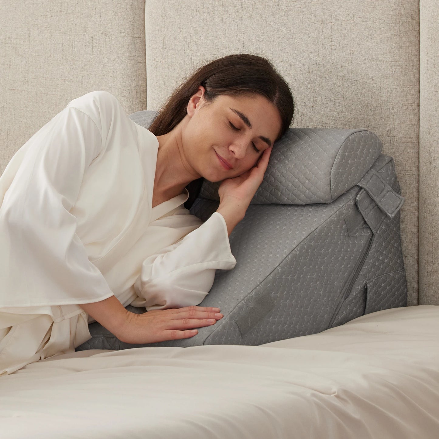 3PCS Orthopedic Bed Wedge Pillow Set for Sleeping,  for Post Surgery, Back, Neck, Leg and Knee Pain Relief, Acid Reflux, Snoring