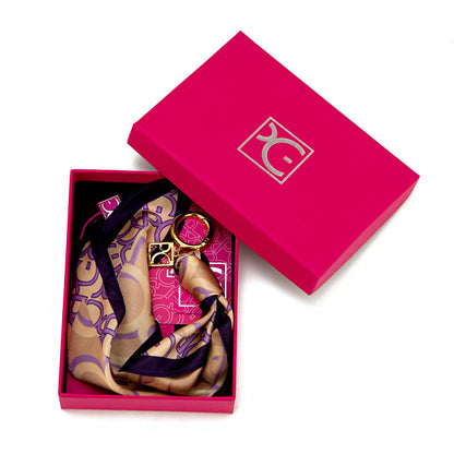 PG Women's Silk Scarf Accessories Temperament Pendant Luggage Accessories Fashionable Street Multi-style Luggage Accessories