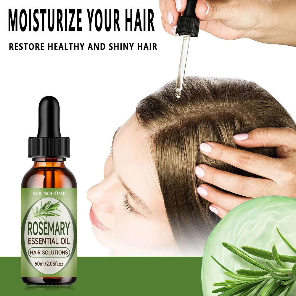 Rosemary Hair Essential Oil hair mask shampoos set Repair Hairs Damage Prevent Hair Loss Smooth Hairs Nourish Hair Care Oil 2025