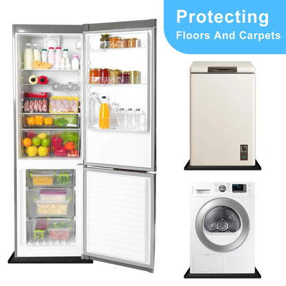 60x60cm Fridge Silicone Mat Mini Fridge Drip Pan with 0.8 Inch Raised Edges Under Refrigerator Floor Protector Furniture Pad