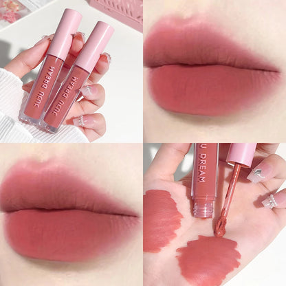Floral Lip Gloss Water Mist Lip Tint Matte Lightweight and Translucent Lip Stain Whitening Lipstick Non-Transfer