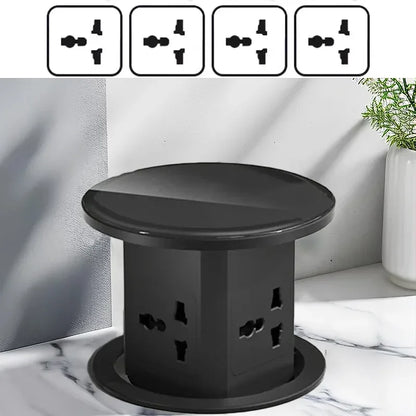 Retractable Pop Up Socket Wireless Charge USB Port US UK AU Universal Automatic Lifting Anti-pinch Protection Outlet Desktop