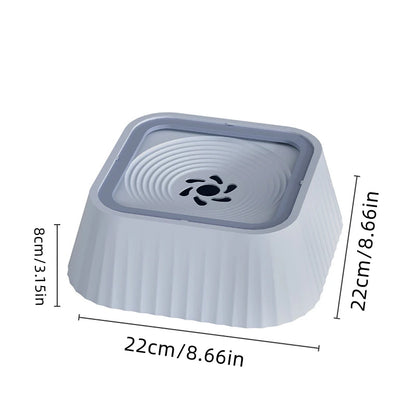 Spill Proof Pet Water Fountain with Floating Plates Non Slip Anti Splash Bowl Suitable for Cats and Dogs Clean Drinking