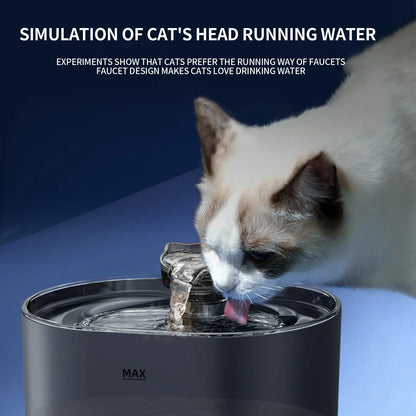 2L Capacity Pet Drinking,Automatic Dog Cat Water Fountain,Intelligent Induction Circulation Filter Silent Pet Water Feeder
