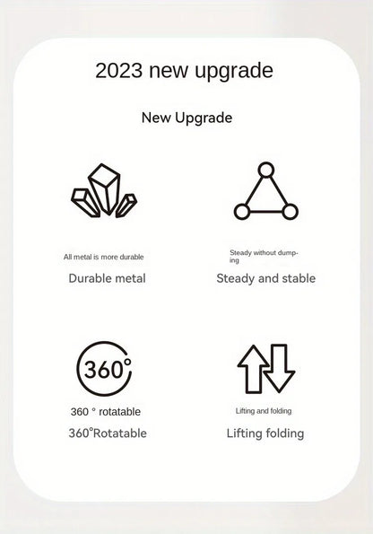 360° Rotatable Tablet Stand Adjustable Foldable Desktop Stand Holder Compatible For 4.7-12 Inch Ipad Pro/Air/Min Laptop Tablet