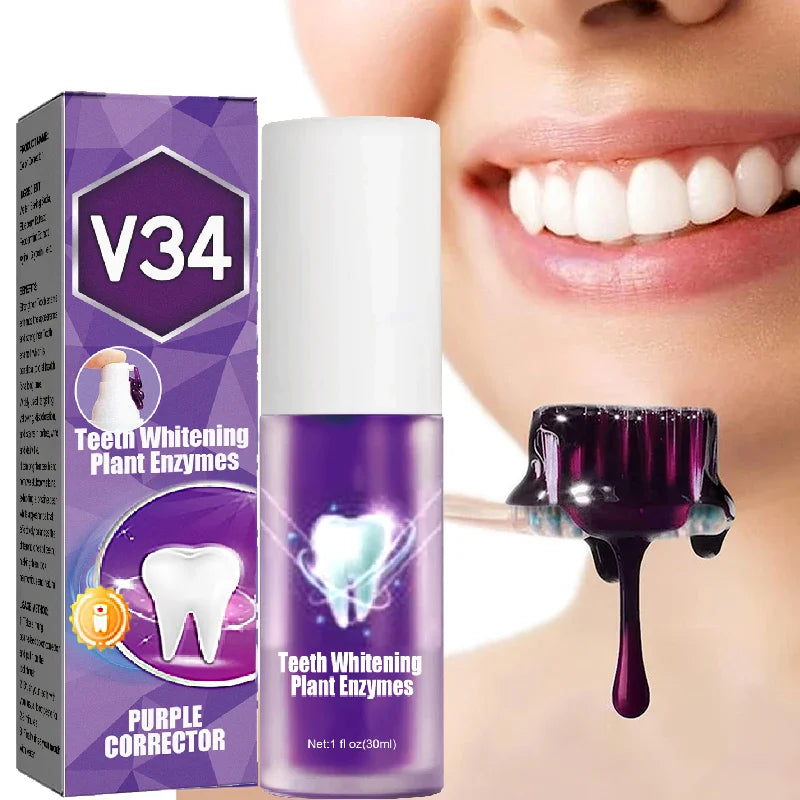 V34 Toothpaste 5D Teeth Oral Hygiene Cleaning Teeth Fresh Breath Teeth Care New
