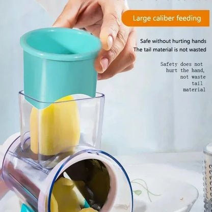 Vegetable Cutter Hand Cranked Slicing Portable Cheese Chopper Machine Vegetable Garlic Potato Shredder Tools Kitchen Accessories