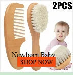 Newborn Baby  Wool Baby Wooden Brush Comb Newborn Hair Brush Infant Head Massager Portable Baby Comb Hair Bath Brush Comb