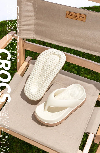 Woman flip flops Popular Design Shoes 2024 trend Casual Platform Sandals non-slip Outdoor slipper