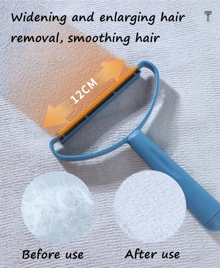 Double-Side Lint Remover Portable Pet Hair Remover Brush Manual Fluff Remover Clothes Fuzz Fabric Shaver Carpet Clothes Brush