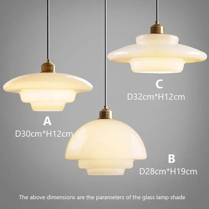 Nordic Glass Pendant Lamp Art Decorative Dinning Room Light Kitchen Island Bedrroms Bedside LED E27 Modern Light Fixtures Lustre
