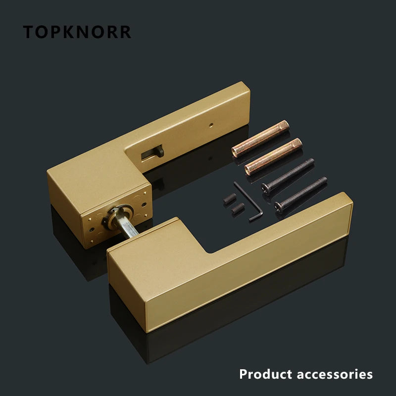 TOPKNORR Room Door Lock Indoor Magnetic Mute Ecological Door Lock Wooden Door Bedroom Toilet Household Door Lock Door Handle