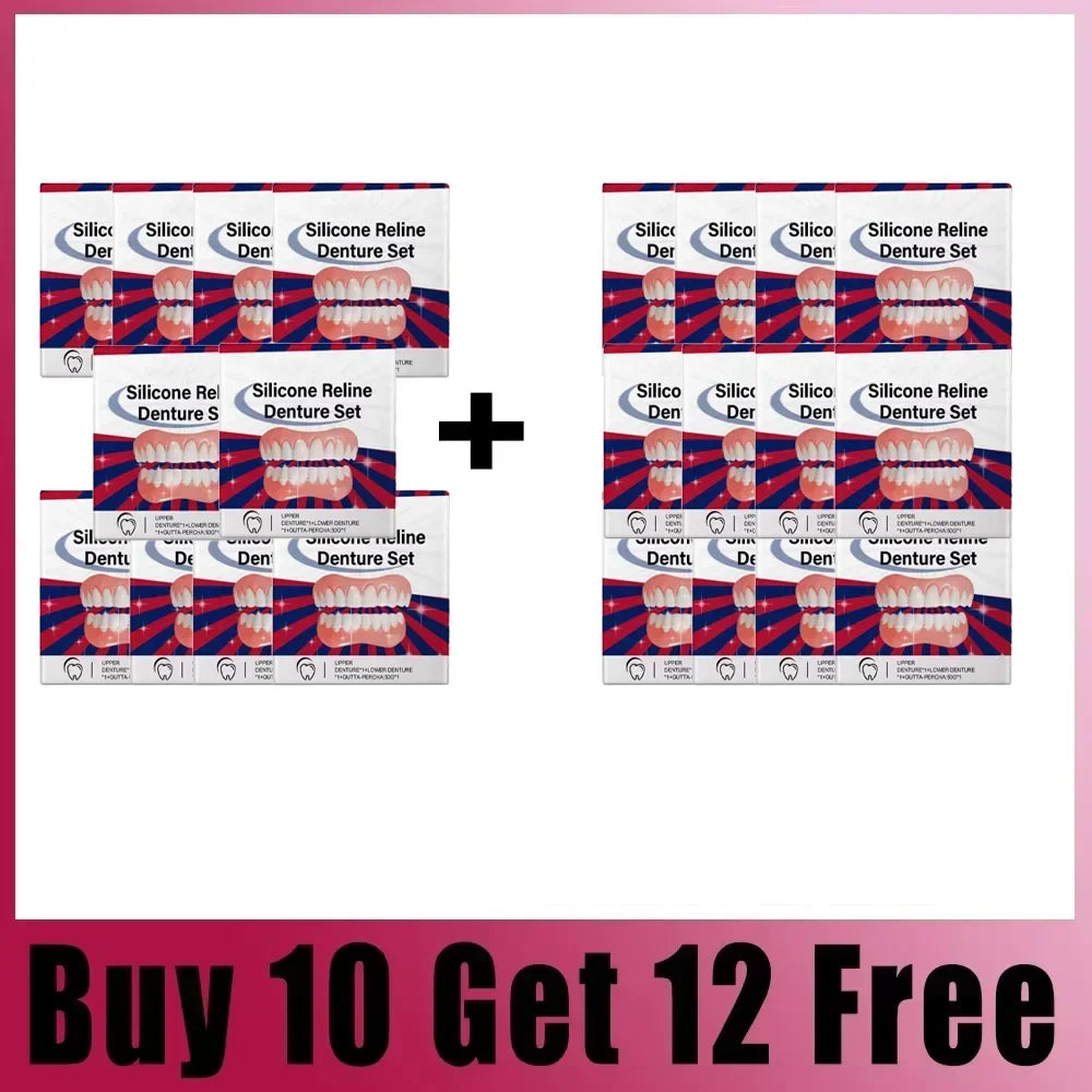 False Teeth Silicone Upper Lower Veneers Perfect Laugh Veneers Dentures Paste Fake Teeth Braces Comfortable Teeth Orthodontic