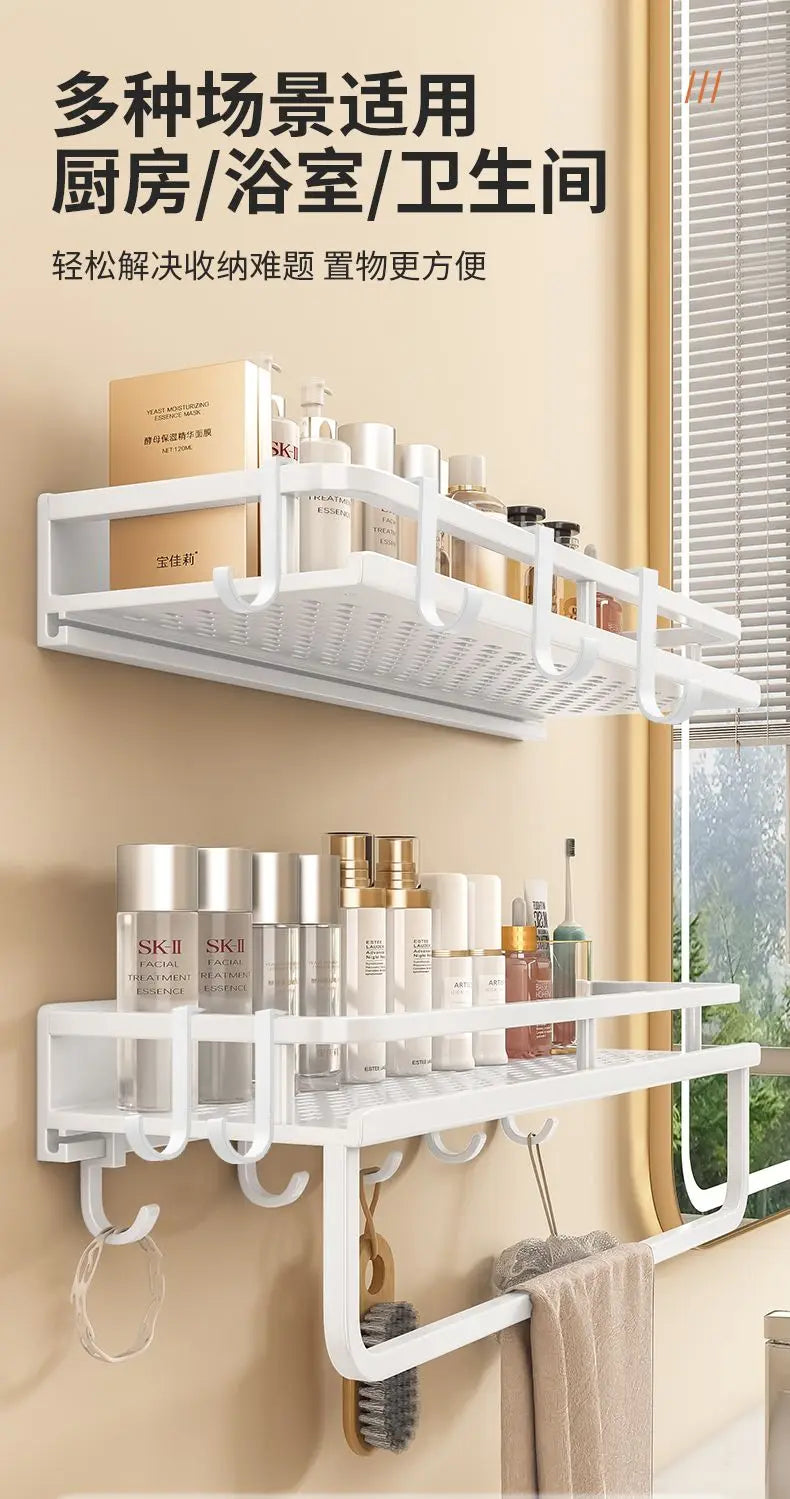 S-hook, Rack special accessories for sliding removal Space, Aluminum punch-free solid thickened metal hooks,5PCS