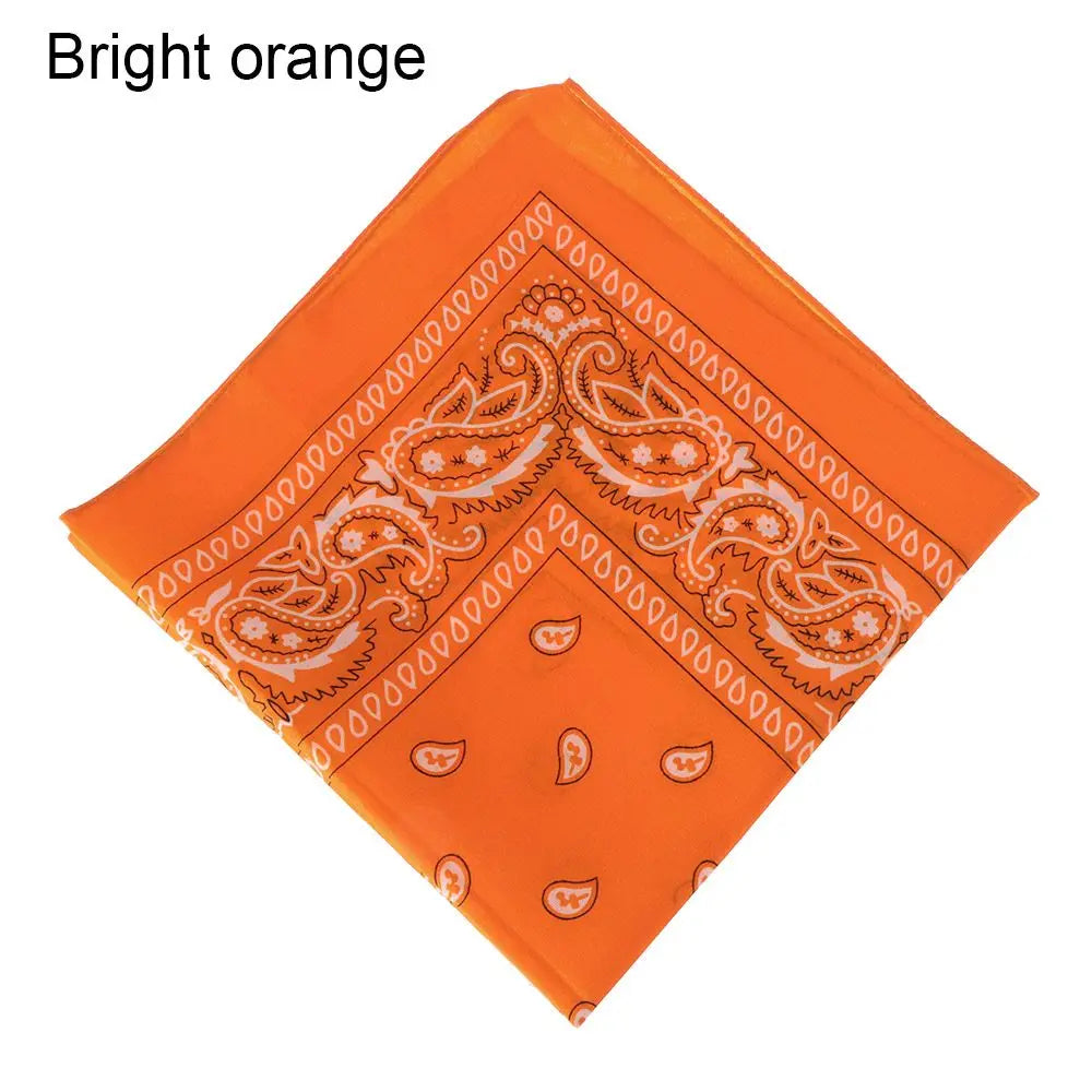 Sports Supplies Handkerchief Neck Scarf Printed Square Scarves Paisley Bandana Hair Band Wristband
