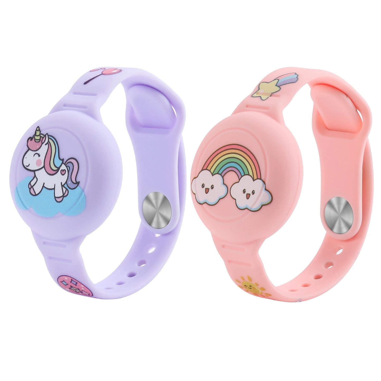 For Airtag Wristband Kids Waterproof Silicon Cartoon Hidden Airtag Bracelet Anti-Lost Airtag Holder Case Tracker Accessory