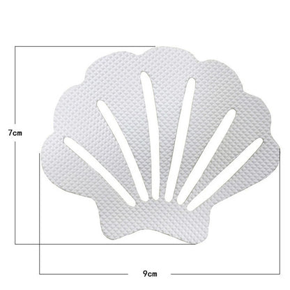 12pcs Shell Shape Anti Slip Stickers Anti Slip Bath Grip Stickers Shower Strips Pad Waterproof Adhesive Floor Safety Tape