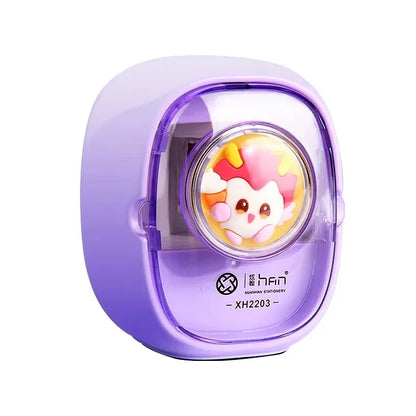 Cartoon Electric Pencil Sharpener Set for School Supplies Stationery Students Office Home Durable Creative Gift Desk Tool Kids