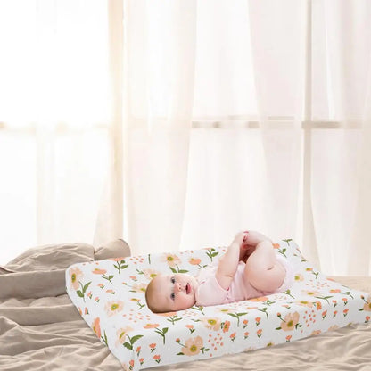Diaper Changing Pad Cover Cotton Soft Breathable Changing Table Cover Waterproof Cute Print Patterns Diaper Changing Table