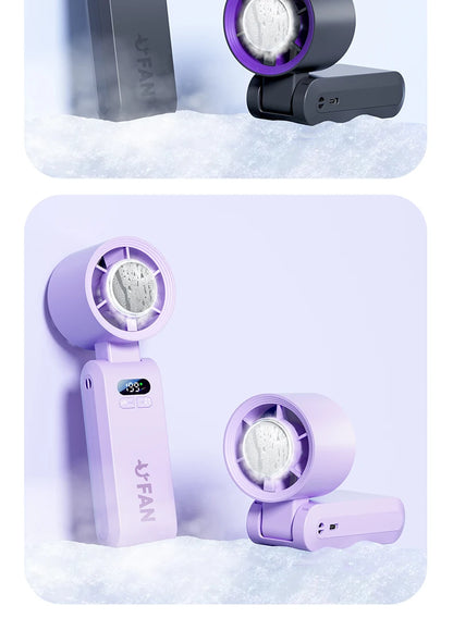 Handheld Fan, Portable Handheld Fan with Ice Function Turbo Powerful Rechargeable Fans  for Outdoor Indoor travel essentials