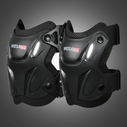 Cycle Elbow Knee Pads Bicycle MTB Motorcycle Riding Knee Support Protective Pads Guards Outdoor Sports Cycle Knee Protector Gear