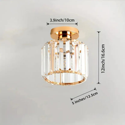 Led Ceiling Lights Room decoration Crystal Lampshade Chandelier Living Room Bedroom Modern Round Square Decorative Ceiling Lamp