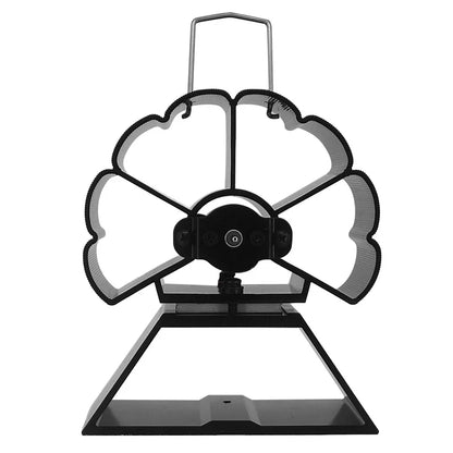 Wood-burning Real Fire fireplace fan, portable aluminum alloy thermal power fan, mini fireplace fan