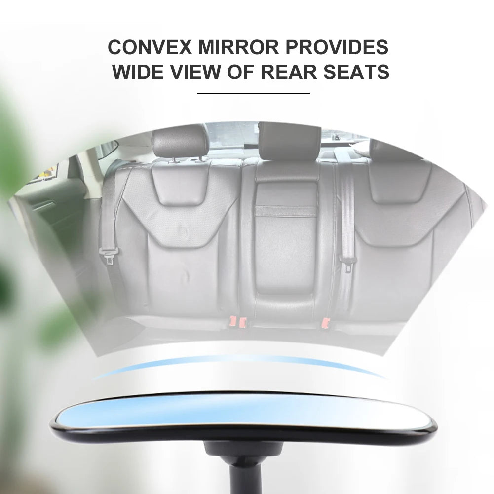 Baby Car Mirror Safety Car Seat Mirror For Rear Facing Infants Clip-On 9D Convex Mirror Wide Clear View For Car Seat Stroller